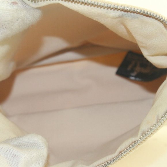 HERMES Ivory H Logo Bolide Cosmetic Case Canvas x Leather 1HER727K - Picture 3 of 12